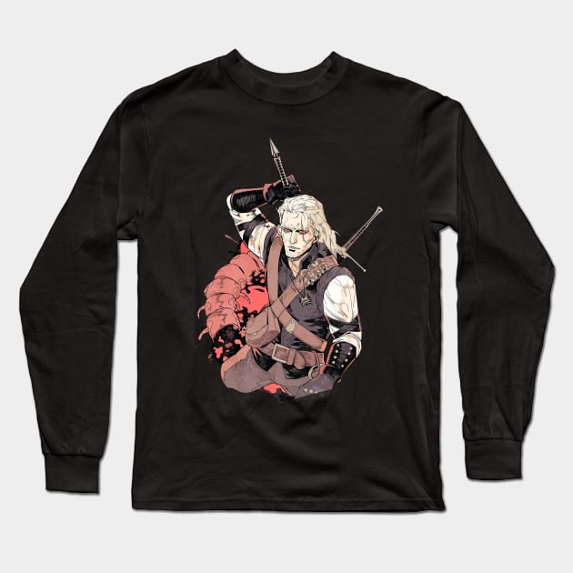 Witcher - Geralt Long Sleeve T-Shirt by TheAnimeFactory